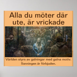 Affisch — Alla är vrickade Poster
