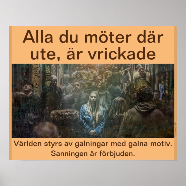 Affisch — Alla är vrickade Poster (Front)