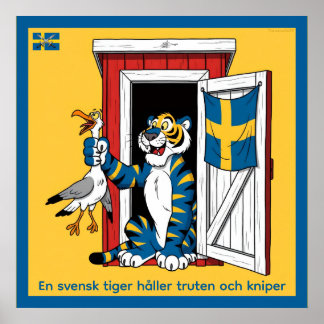 Affisch — Swedish tiger Poster