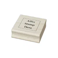 Affix Stamp Here Rubber Stamp Zazzle