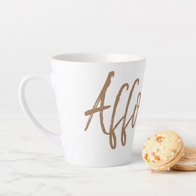 Affogato espresso coffee lovers typography latte mug (In Situ)