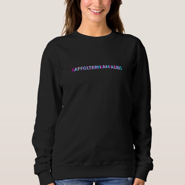 Affoltern Am Albis Geographer Geography Sweatshirt (Front)
