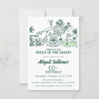 Affordable 50th Birthday Queen of the Green Golf