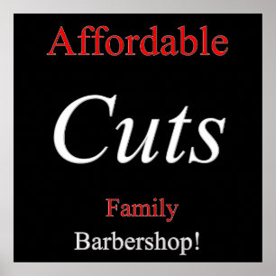 Affordable Cuts Poster Matte