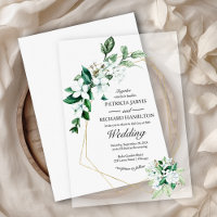 Affordable Geometric Greenery Wedding