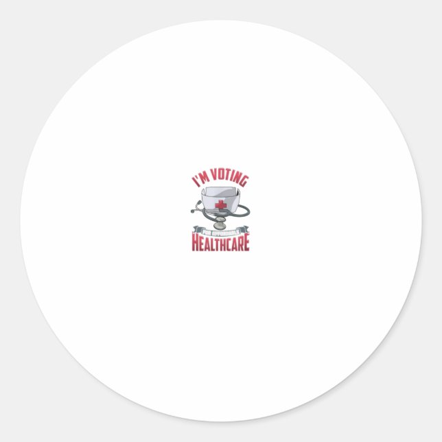 Affordable Healthcare Medicare For All Care Classic Round Sticker (Front)