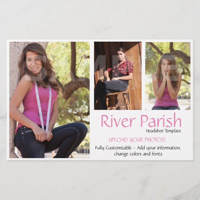 Affordable Model Comp Cards (Front)