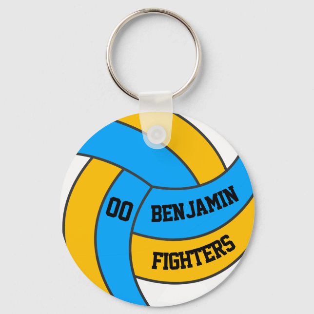 Affordable Volleyball Giveaway Gifts & Promotions Key Ring (Front)