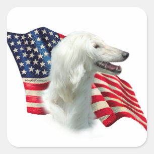 Afgan Flag Square Sticker