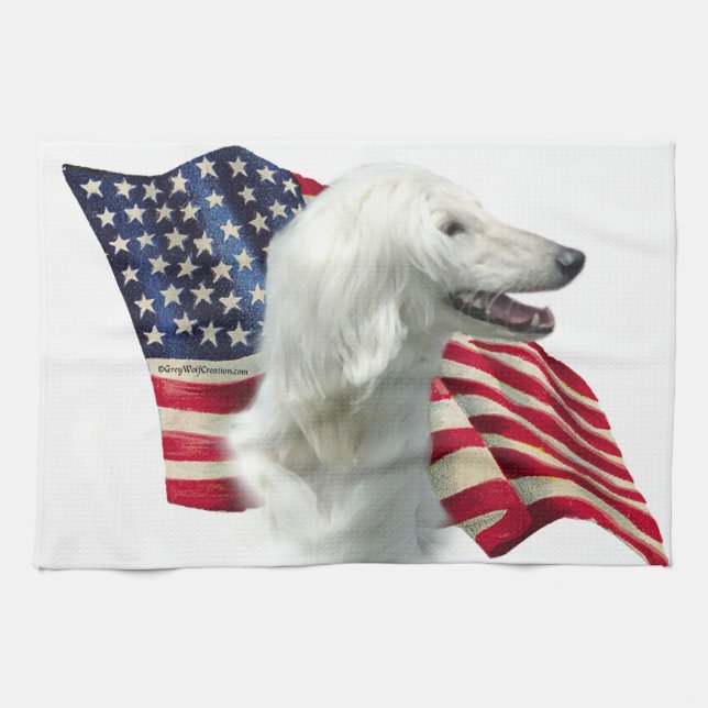 Afgan Flag Tea Towel (Horizontal)