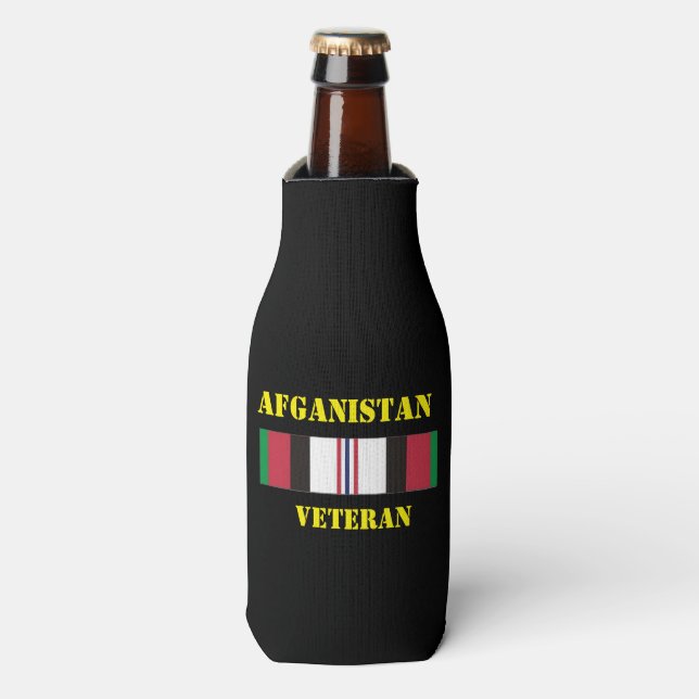AFGANISTAN VETERAN BOTTLE COOLER (Bottle Front)