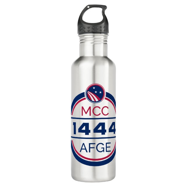 AFGE Local 1444 Water Bottle Steel (Front)