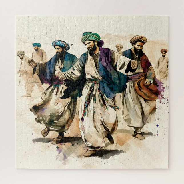 Afghan Athan Dance Puzzle (Vertical)