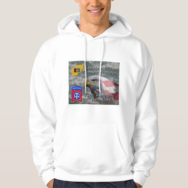 “Afghan Combat Veteran” - 82nd Airborne Division Hoodie (Front)