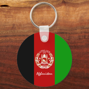 Afghan Flag & Afghanistan patriots / sports Key Ring