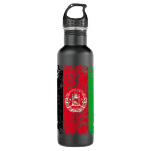 AFGHAN FLAG   Vintage Afghanistan Flag Gift   AFGH 710 Ml Water Bottle