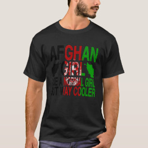 Afghan Girl Afghanistan Flag T-Shirt