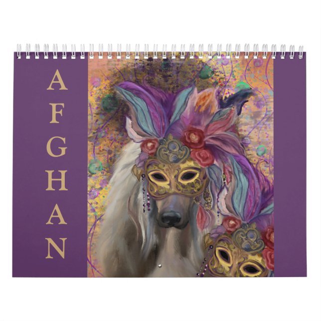 Afghan Hound 2025 Calendar (Cover)