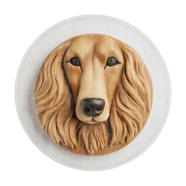 Afghan Hound 3D Inspired Cutting Board (Front)