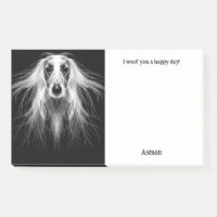Afghan Hound Abstract Art Dog Name