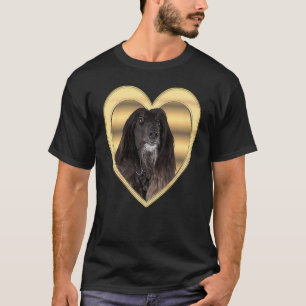 Afghan Hound Afghan Hound Dog Heart Afghan Houn T-Shirt