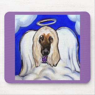 Afghan Hound Angel Mouse Mat