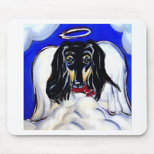 Afghan hound angel mouse mat (Front)