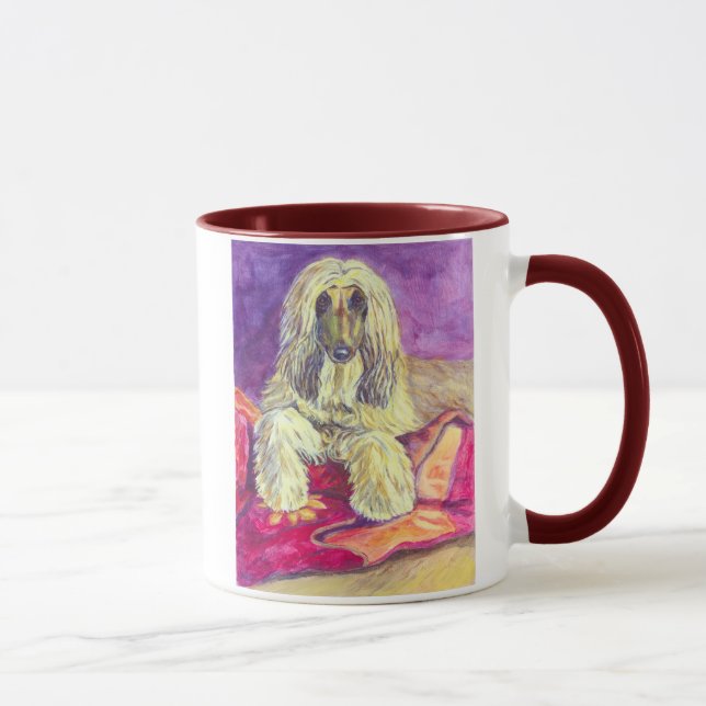 Afghan Hound Art MUG (Right)