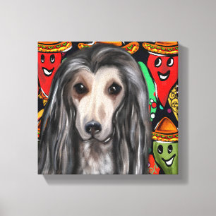 Afghan Hound Canvas Print
