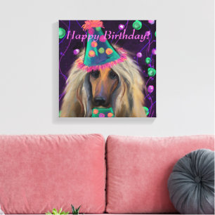 AFGHAN HOUND CANVAS PRINT