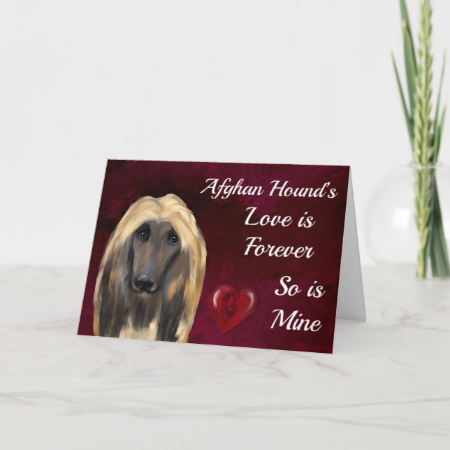 AFGHAN HOUND  CARD (Front)