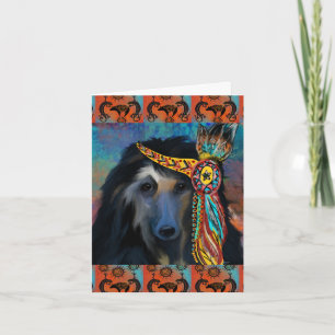 Afghan Hound Card