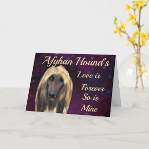AFGHAN HOUND  CARD