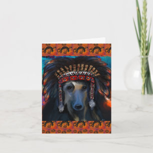 Afghan Hound Card