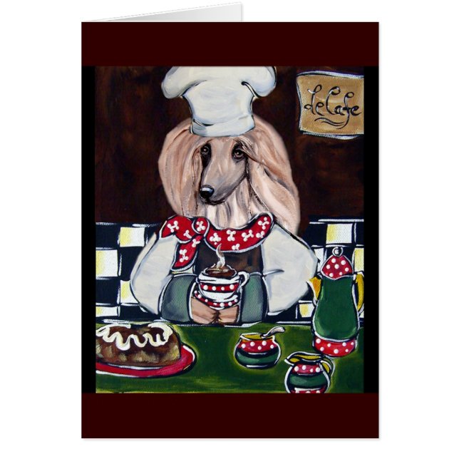 Afghan Hound Chef (Front)