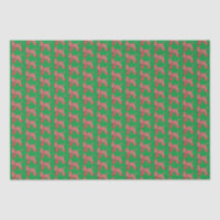 Afghan Hound Christmas Dog Silhouette Green