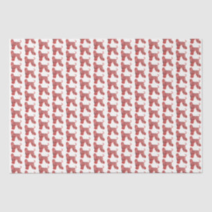 Afghan Hound Christmas Dog Silhouette White Tissue Paper
