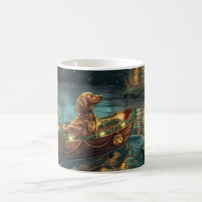 Afghan Hound Christmas Festive Voyage Coffee Mug (Center)