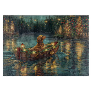 Afghan Hound Christmas Festive Voyage Cutting Board