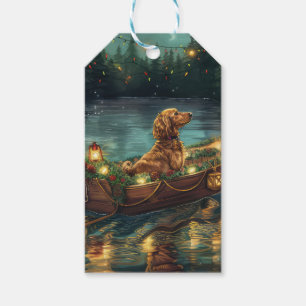 Afghan Hound Christmas Festive Voyage Gift Tags