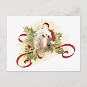 Afghan Hound Christmas Postcards