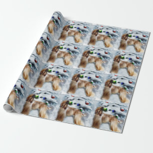 Afghan Hound Christmas Wrapping Paper