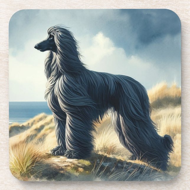 Afghan Hound Coaster (Front)