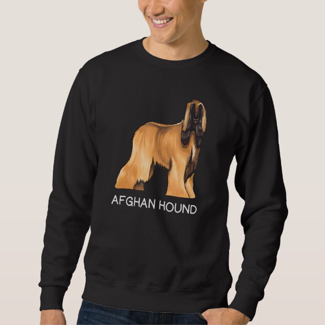 Afghan Hound Crazy Dog Sweatshirt (Front)