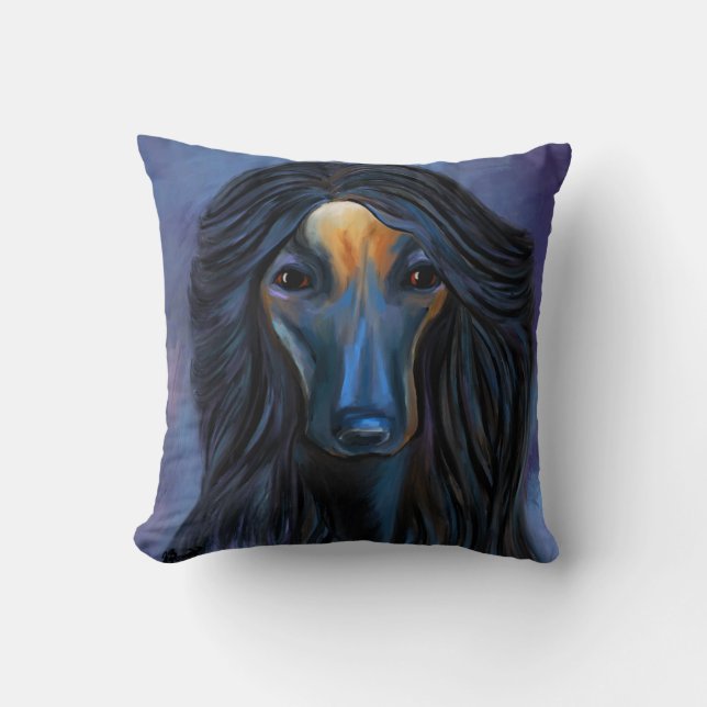 Afghan Hound   Cushion (Front)