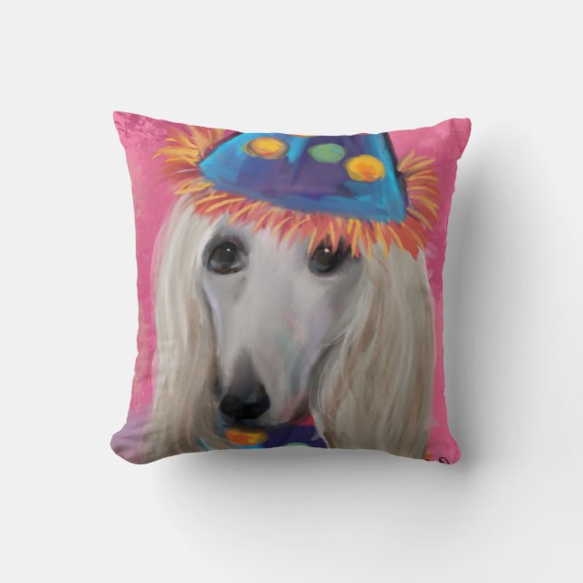  AFGHAN HOUND       CUSHION (Front)