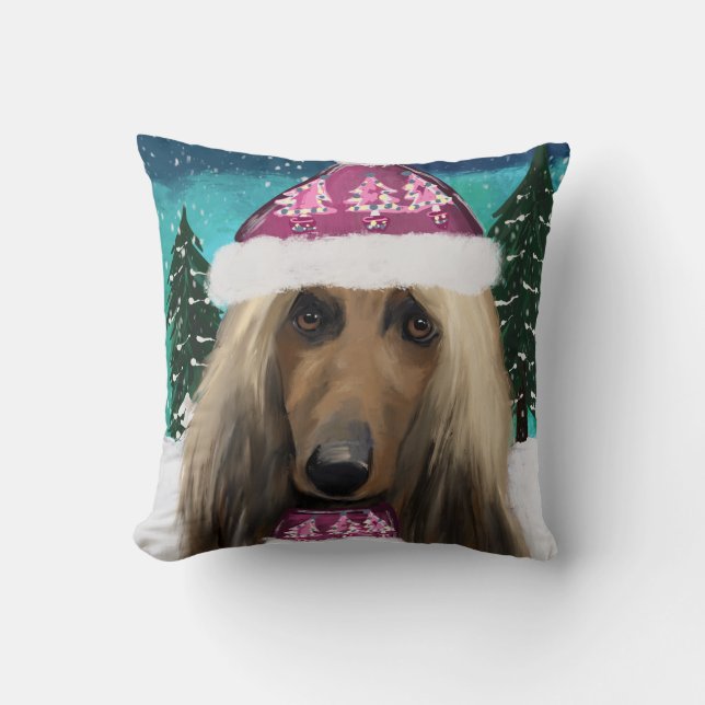 Afghan Hound         Cushion (Front)