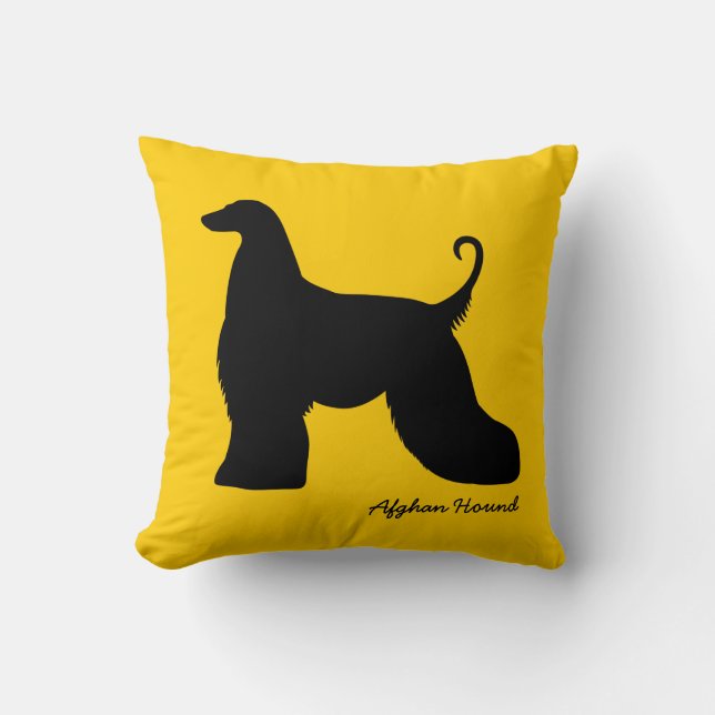 Afghan Hound Cushion (Front)