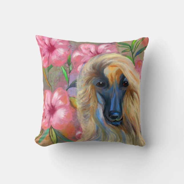 Afghan Hound    Cushion (Front)