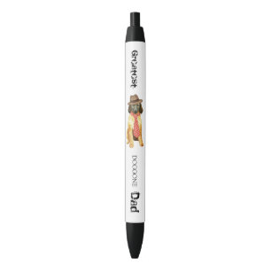 Afghan Hound Dad Black Ink Pen